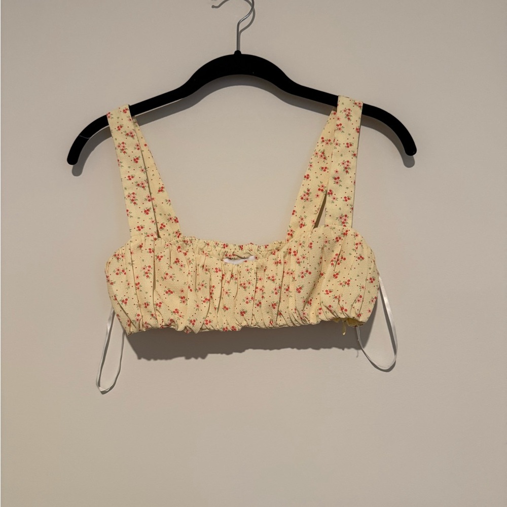 Floral yellow  Women's Top
